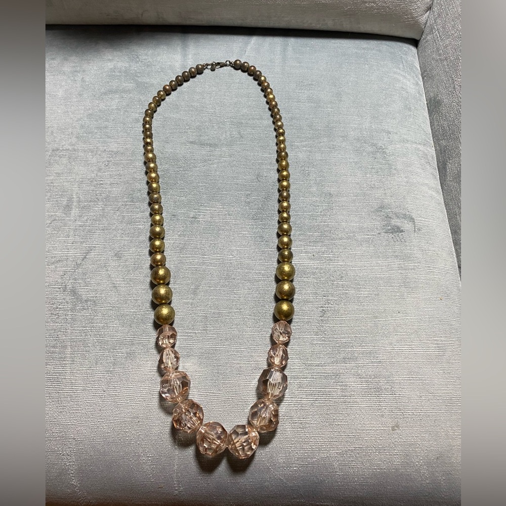 Vintage Ann Taylor Loft, bulky bead necklace, 17 inches